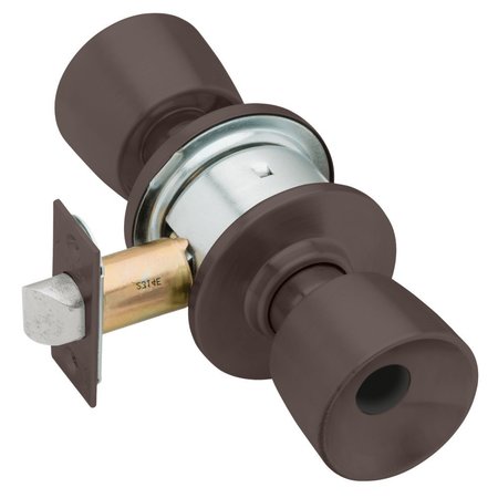 SCHLAGE Grade 2 Entrance Cylindrical Lock, Tulip Knob, Conventional Less Cylinder, Oil-Rubbed Bronze Finish,  A53LD TUL 613